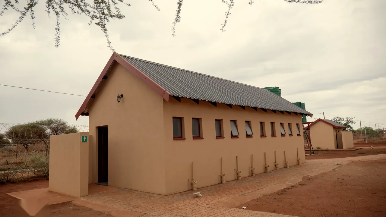 The new ablution block beside the clinic