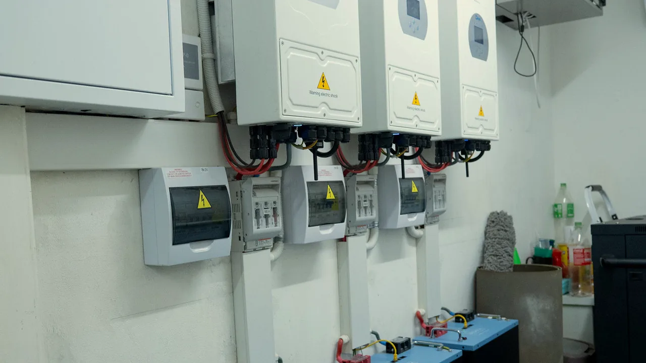 Solar inverters and battery storage that power the Wi-Fi hub